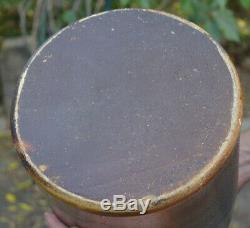 FORT DODGE stoneware MOLASSES brown 4GAL churn crock NICE no lid BEEHIVE