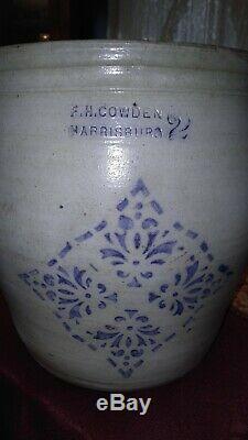 F. H. Cowden Harrisburg PA Decorated Stoneware