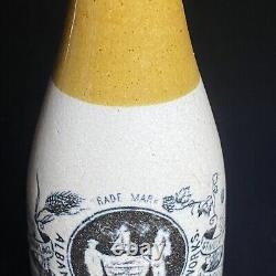 HINCKEL BREWING CO ALBANY, NY. Advertising Stoneware Bottle Bier Beer Crock