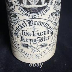 HINCKEL BREWING CO ALBANY, NY. Advertising Stoneware Bottle Bier Beer Crock