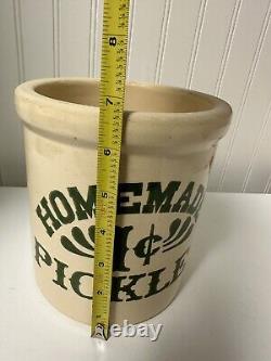 HOMEMADE 1¢ PICKLES Crock Utensil Jar FRIENDS Monica's Kitchen 1/2 Gallon