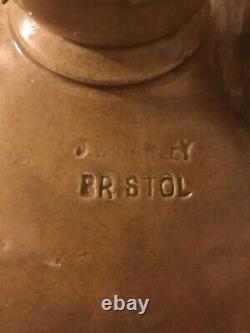HUGE Antique Stoneware Jug Crock James George Hawley Bristol England 1800s