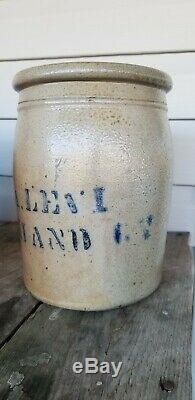 H. A. Levi Ashland Kentucky KY Ohio River Stoneware Jar crock Scarce Boyd County