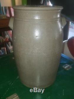 Hamilton jones stoneware crock AAFA 3 gallon churn Super Rare