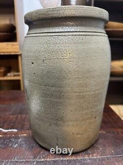 Jas Hamilton & Co. 2 gal Greensboro, PA Blue/Gray Crock