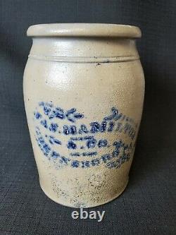 Jas. Hamilton & Co Greensboro, PA Stoneware Jar/Crock Decorated