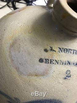L. Norton Bennington Ovoid Stoneware Jug Made 1828-1833