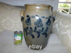 Large 4 Gallon Stoneware Crock Attrubuted To Millburn Alexandria