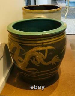 Large Antique Chinese Stoneware PLANTER Pickling Storage Jar Crock LOCAL PICKUP