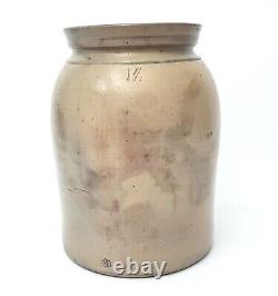 Large Antique Glazed Stoneware Preserve Storage Jar Crock 10 Gallon