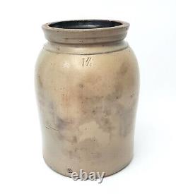 Large Antique Glazed Stoneware Preserve Storage Jar Crock 10 Gallon