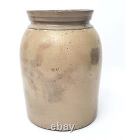 Large Antique Glazed Stoneware Preserve Storage Jar Crock 10 Gallon