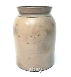 Large Antique Glazed Stoneware Preserve Storage Jar Crock 10 Gallon