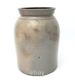 Large Antique Glazed Stoneware Preserve Storage Jar Crock 10 Gallon