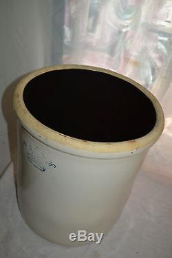 Large Antique Primitive Crownware 10 Gallon Stoneware Pottery Crock Pickle jug