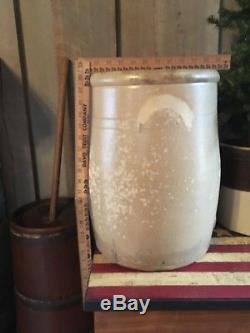 Large Antique Stoneware Crock Water Cooler