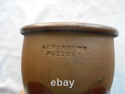 Lewistown Pottery Stoneware (1854-1872) Scalloped Crock-lewistown, Penna Rare