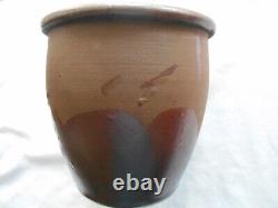 Lewistown Pottery Stoneware (1854-1872) Scalloped Crock-lewistown, Penna Rare