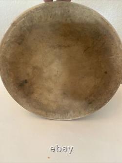 Mid-19th C American Antique. 5 Gl Hnd Dec Salt Glzd Stoneware Cer Handled Crock