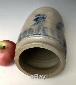 NR Antique Stoneware 1/2 Gal PA Canning or Fruit Jar Crock with Cobalt, ca. 1875