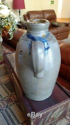 New Geneva Pa Decorated Stoneware crock jug