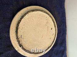 Nice Antique Countertop Stoneware Sugar crock with bail handle RARE, Large, Lid