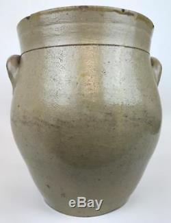 Old 1830s L Norton & Son Bennington VT 2 Gallon Stoneware Pottery Crock Jug Pot