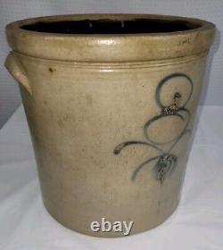 Old Antique Bee Sting Stoneware Pottery Crock 3 Gallon READ Chips