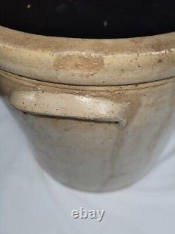 Old Antique Bee Sting Stoneware Pottery Crock 3 Gallon READ Chips