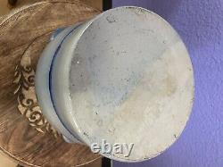 Old Antique German Westerwald Blue Salt Glaze Stoneware Crock 7 L