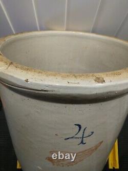 Old Vintage Red Wing Stoneware 4 Gallon Crock Bucket Crockery Container
