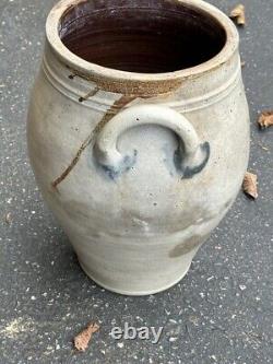 Original Goodale Stedman Hartford CT 1850 country ovoid form stoneware crock