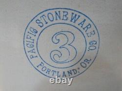 Pacific Stoneware Co. 3 Gal. Crock, Portland, Oregon