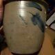 Pennsylvania Salt Glazed Stoneware Crock With Cobalt Blue 1 Gal 19th Century Aafa