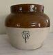 Pfaltzgraff Stoneware Antique Bean Pot Keystone Crock Rare Two Tone York Pa