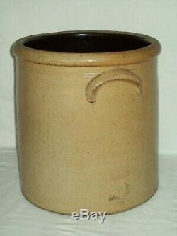 Primitive 1800's #4 Bee Sting Stoneware Crock / Early 4 Gallon Antique Red Wing