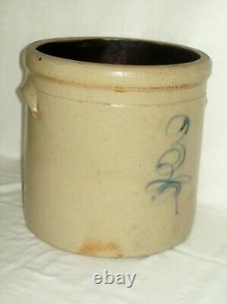 Primitive 3 Gallon Bee Sting Stoneware Crock Early Antique Red Wing Salt Glaze