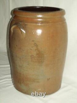 Primitive #3 Unsigned DONAGHHO Salt Glaze Stoneware Crock Nice Display Piece