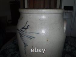 Primitive # 4 Gallon Bee Sting Stoneware Butter Churn