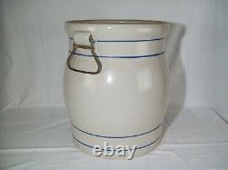 Primitive #5 Red Wing Stoneware Water Cooler Crock Early Antique Pottery