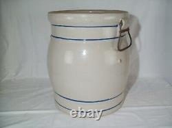 Primitive #5 Red Wing Stoneware Water Cooler Crock Early Antique Pottery