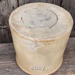 Primitive Antique 2 Gallon Bee Sting Decorated Stoneware Crock Red Wing Crockery