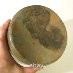 RARE Antique ISAAC HEWITT RICES LANDING PA Stoneware Stenciled Blue 1G Crock Jar