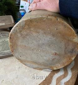 RARE Antique Primitive Salt Glazed Stoneware 20 Tall Crock Jug