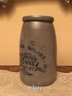 RARE Antique Proctor, W. Va. West Virginia WV Michael Moore Stoneware Crock Jar