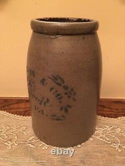 RARE Antique Proctor, W. Va. West Virginia WV Rogers & Co. Stoneware Crock Jar