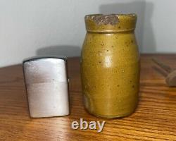 RARE Antique Stoneware Mini Salesman Sample Butterchurn Crock Pottery