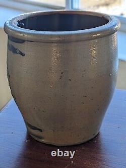 RARE Cream Pot Stoneware Jar HAMILTON JONES GREENSBORO PA Shield Crock