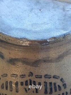 RARE Cream Pot Stoneware Jar HAMILTON JONES GREENSBORO PA Shield Crock