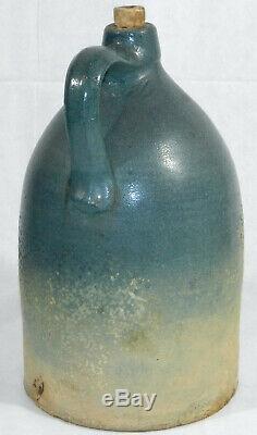 RARE Cushman & Co, Wine & Brandy, Albany, NY 3 Gallon Stoneware Jug w Cork